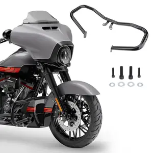 Chopped Engine Guard Crash Bar for Harley Touring Street Glide Road King 2014-2023 Electra Glide Standard FLHT 2019-2022