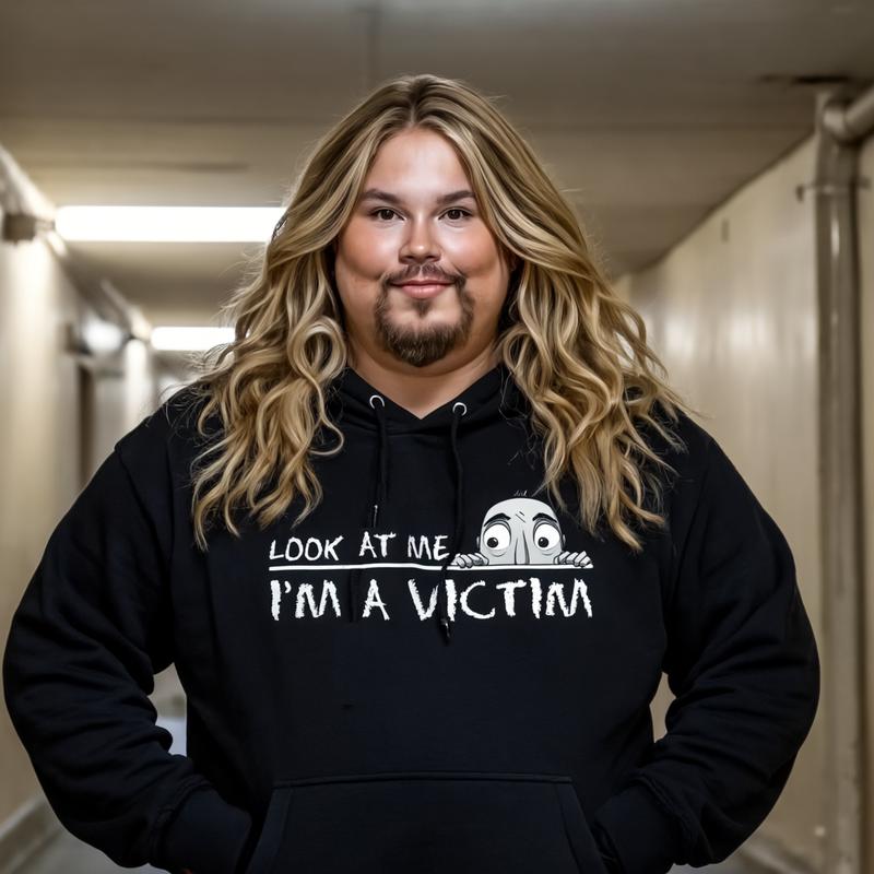 Look at me. I'm a Victim. Unisex Heavy Blend™ Hooded Sweatshirt