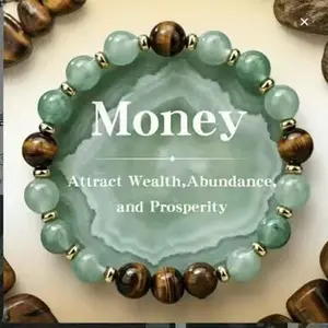 Lucky Money Bracelet Alert! Green Aventurine Design, Ideal Gift for Friends & Family in USA