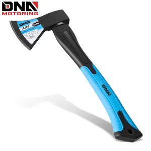 DNA MOTORING 13.5" Axe, Ideal Wood/Tree Chopping, Heat Treated Alloy Steel and Fiberglass Handle, 1 Axe