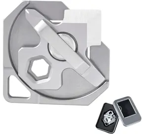 5-in-1 Titanium EDC MultiTool for Men - Ultimate Compact Toolbox Companion with Screwdriver, Hex Key & Survival Knife | Must-Have Tools Gadgets for Camping, DIY & Everyday Carry