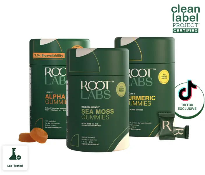 The Total Rest Trio | Alpha + Sea Moss + Turmeric Gummies | New Year New Me Edition | Energy, Recovery & Daily Balance | Start 2026 Strong | Vegan Wellness Bundle