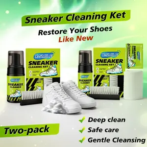 Shoe Cleaning Kit – Premium Care Cleaning Set with Built-In Tools, Specialized Cleaner for Sneakers, Mesh Shoes, and Leather