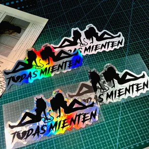 Heartbreak Quotes Car Sticker, Waterproof Sunscreen Laser Effect Decorative Self-adhesive Decal, Car Exterior Accessories for Car Bumper Motorcycle Fuel Tank Side Panels