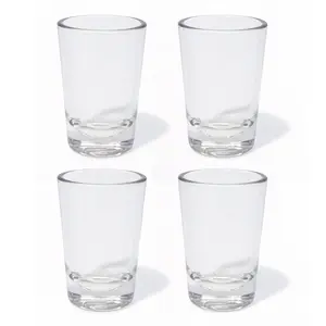 Silipint Silicone 1.5 oz Crystal Clear Shot Glass Pack of 4