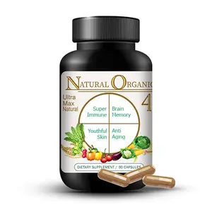 Ultra Max Natural Organic 4 in 1 brain supplements for memory and focus, immune support anti-aging dietary supplements Fitness Edible