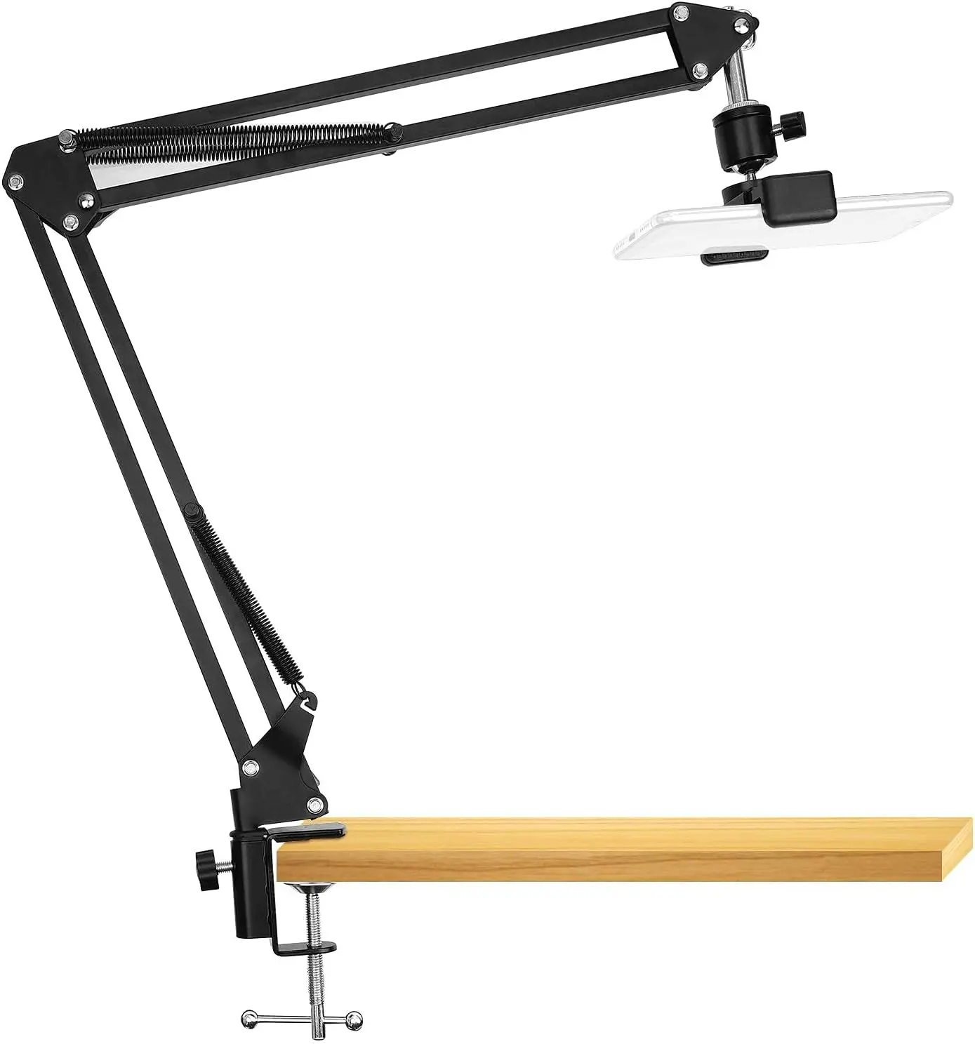 Versatile Overhead Video Stand & Articulating Arm Phone Mount for Streaming, Baking, and Crafting