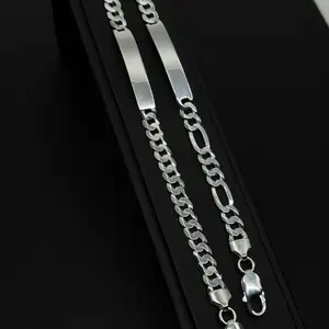 925Silver 6mm bracelet, engraved included