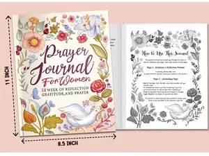 Prayer Journal for Women: 52 Weekly Gratitude Notebook with Scriptures and Guided Prompts to Practice, Devotional and Reflection on Bible for Christians Paperback – March 12, 2025