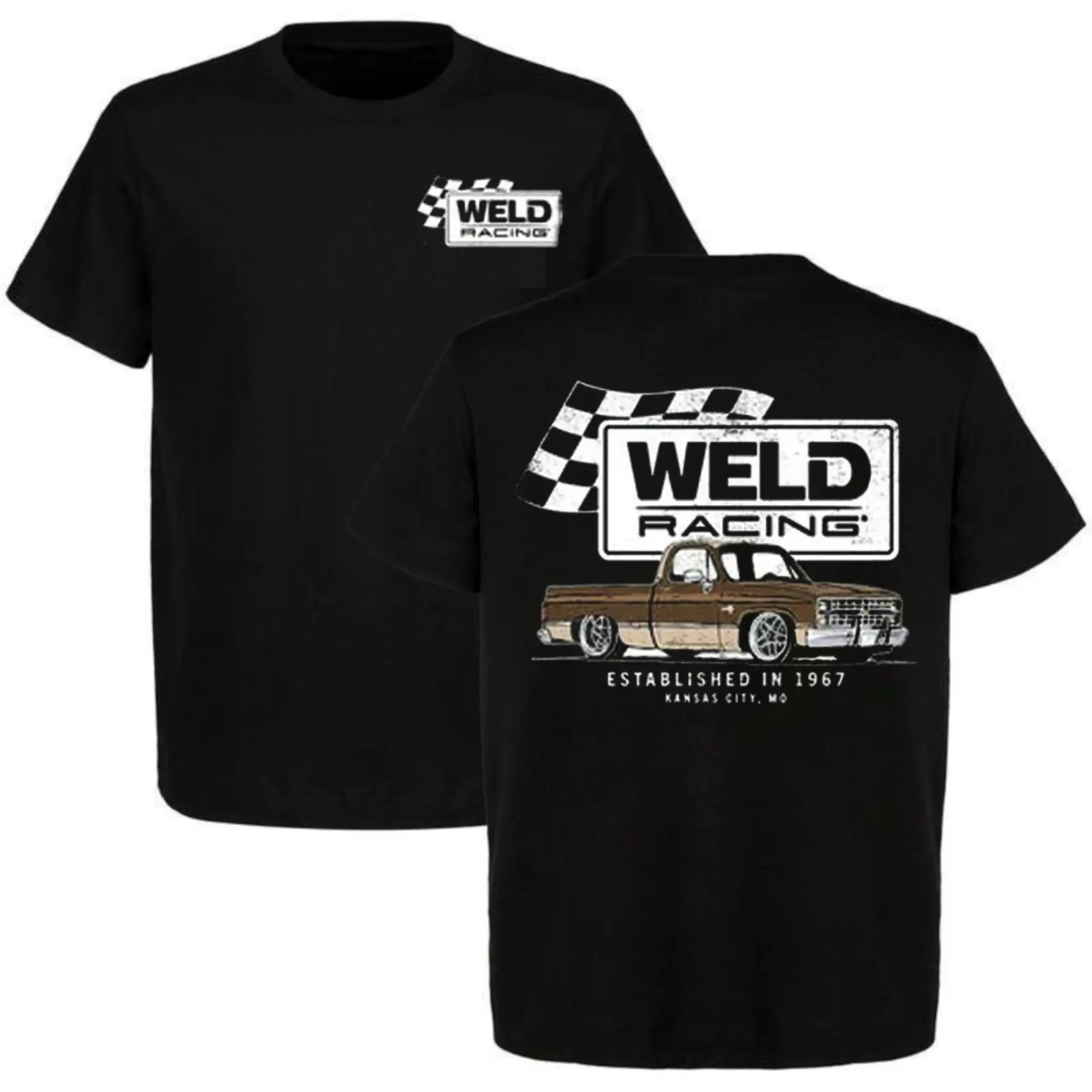 Weld Racing C10 Truck Classic Shirt, Soft Cotton, 2 Sides Shirt For Gift Like Dad, Menswear, Top, Car Enthusiast, Full Size, Full Color