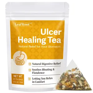 LEAFROOT Herbal Wellness Tea – Natural Botanical Tea Blend, 20 Tea Bags, Caffeine-Free Digestive Comfort Tea for Men & Women