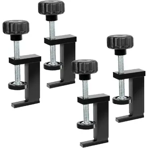 Hold Down Clamp for Track Saw Guide Rail, Accepts 1/4" & 5/16" T Bolts, 4PK (71439-P2)