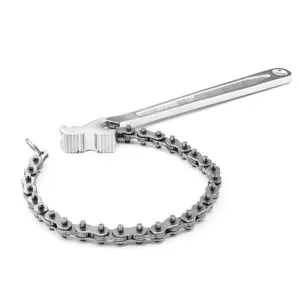 DURATECH Chain Wrench, Oil Filter Tool fits 1/2" to 4-1/2", Adjustable Removal Tool, Chain Wrench Pipe Fittings Tools