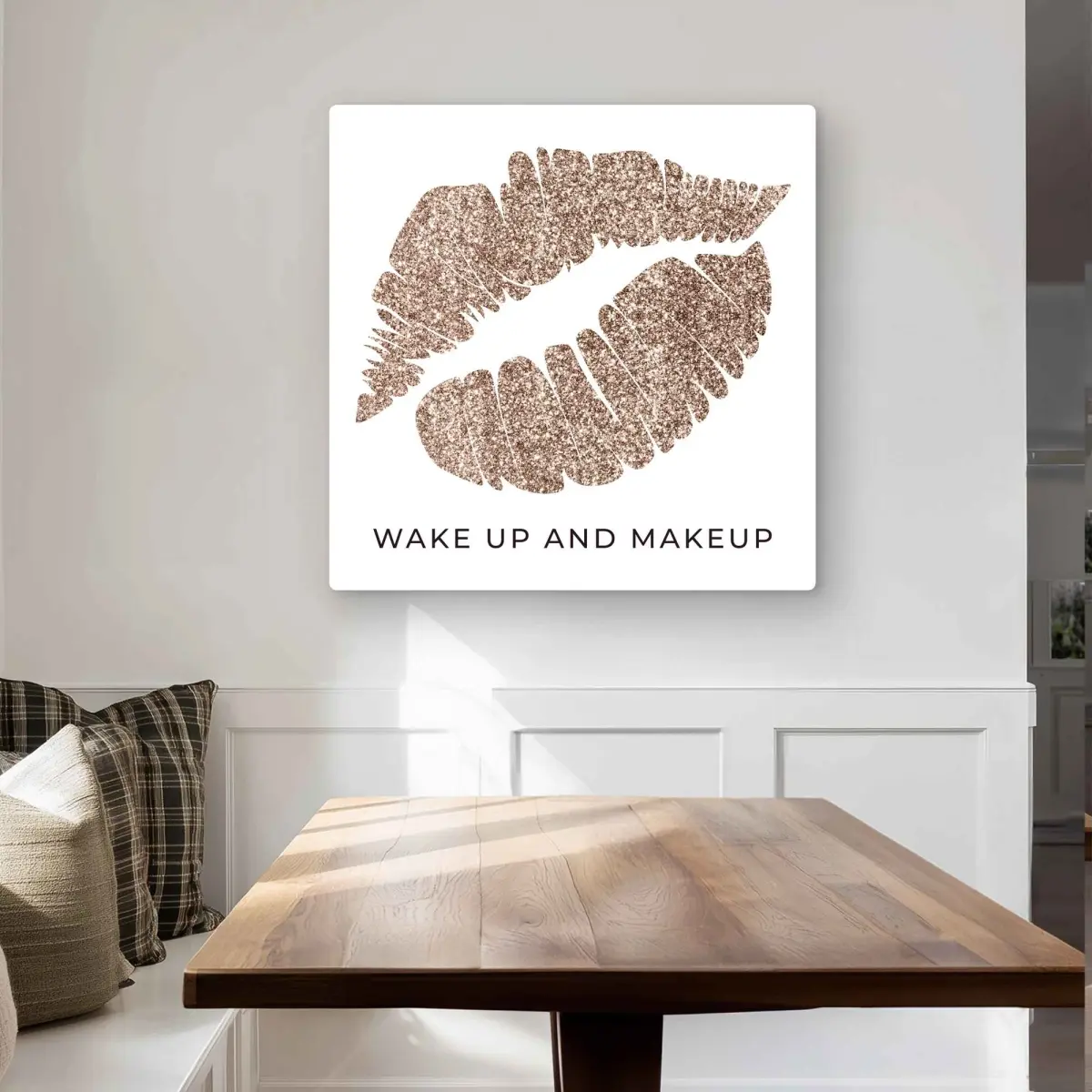 212 MAIN Artistic Retro Gold Print Wall Art (32x32 in.) - Decorative Artwork for Home Decoration, Ideal Gift for Home Enthusiasts