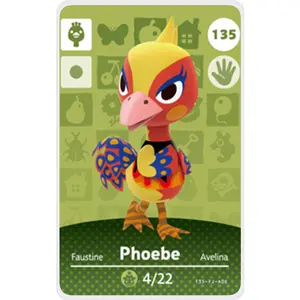 Phoebe - Villager NFC Card for Animal Crossing New Horizons Amiibo