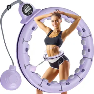 Intelligent Countable Silicone Hula Hoop, Thickened Fat-Burning and Slimming Fitness Equipment, New Model Special for Lazy People, Abdominal Fat Reduction Magic Tool