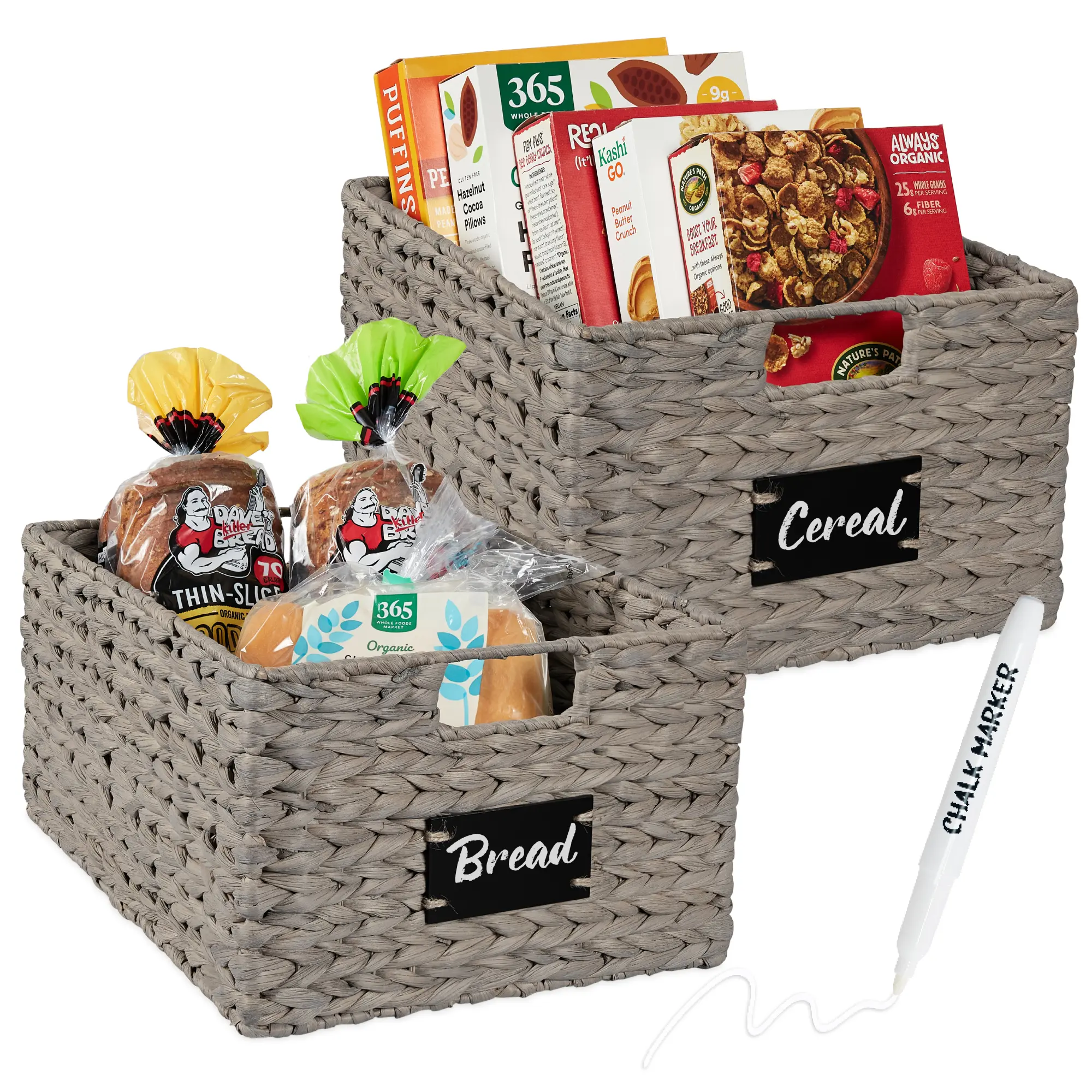 Best Choice Products Set of Woven Water Hyacinth Baskets