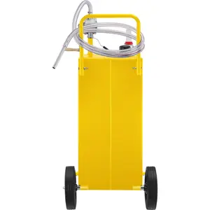 VEVOR 30 Gallon Fuel Caddy, Gas Storage Tank & 4 Wheels, with Manuel Transfer Pump, Gasoline Diesel Fuel Container for Cars, Lawn Mowers, ATVs, Boats, More, Yellow Versatile Stainless Steel Auto Tool Set