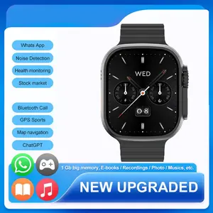 Ai Smartwatch Compatible Android iOS, 2.2 Inch HD Screen, Bluetooth-compatible Calling, Fitness Tracker, IP68 Waterproof, Heart Rate & Sleep Monitoring