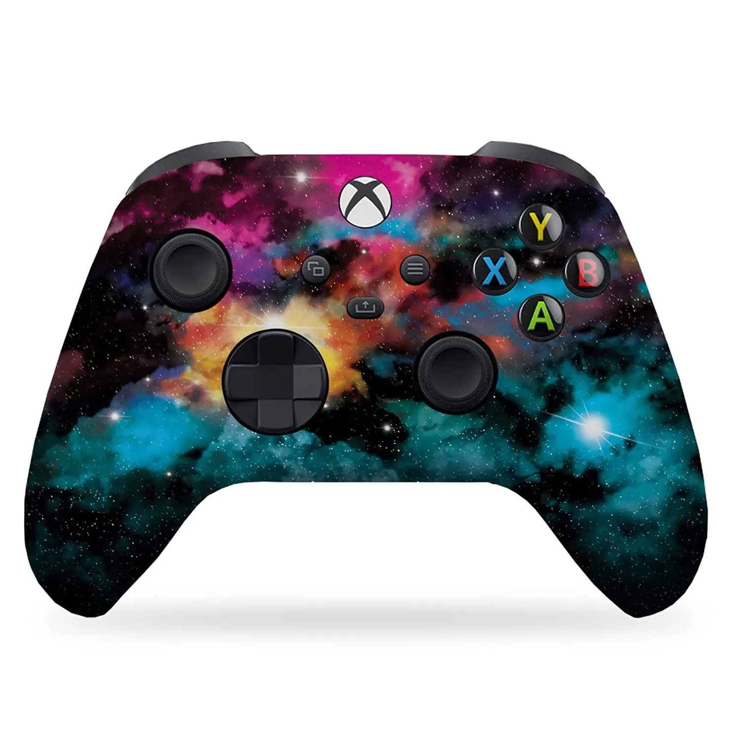 Galaxy Custom X-Box Controller Wireless Compatible with X-Box One/X-Box Series X/S by Dreamcontroller | Proudly Customized in USA with Permanent HYDRO-DIP Printing(Not JUST a SKIN) (MODDED) DreamController