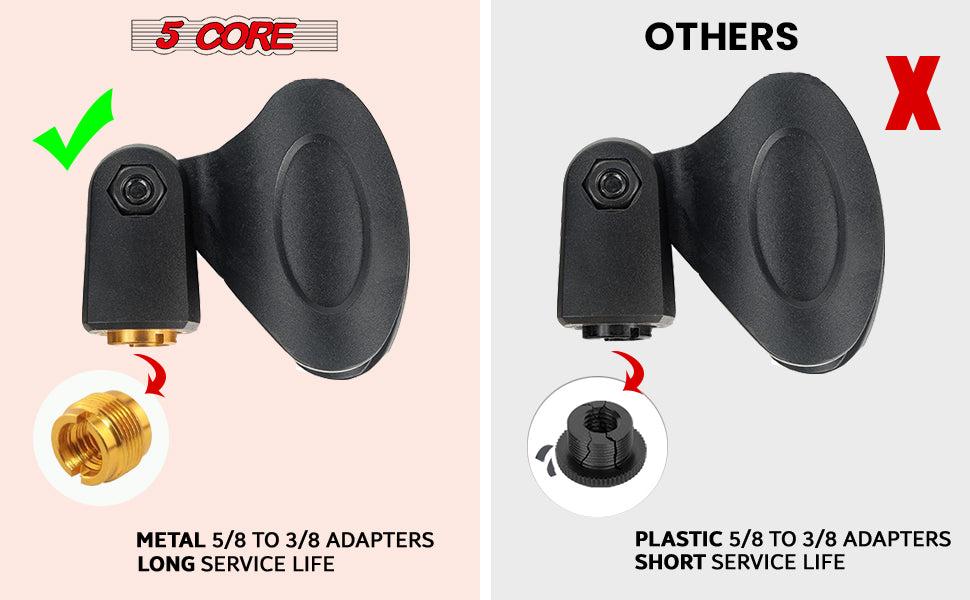 5 Core Dual Microphone Stand 2 Pack, Adjustable Tripod Floor Stand with Boom Arm, Yellow 5 Core Dual Microphone Stand 2 Pack, Adjustable Tripod Floor Stand with Boom Arm, Yellow