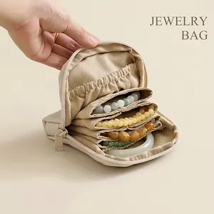 Christmas Gift Holiday Present Travel Accessories Jewelry Bag Organizer PU Material, Perfect for Festive Season and Daily Use, Travel Organization Pouch