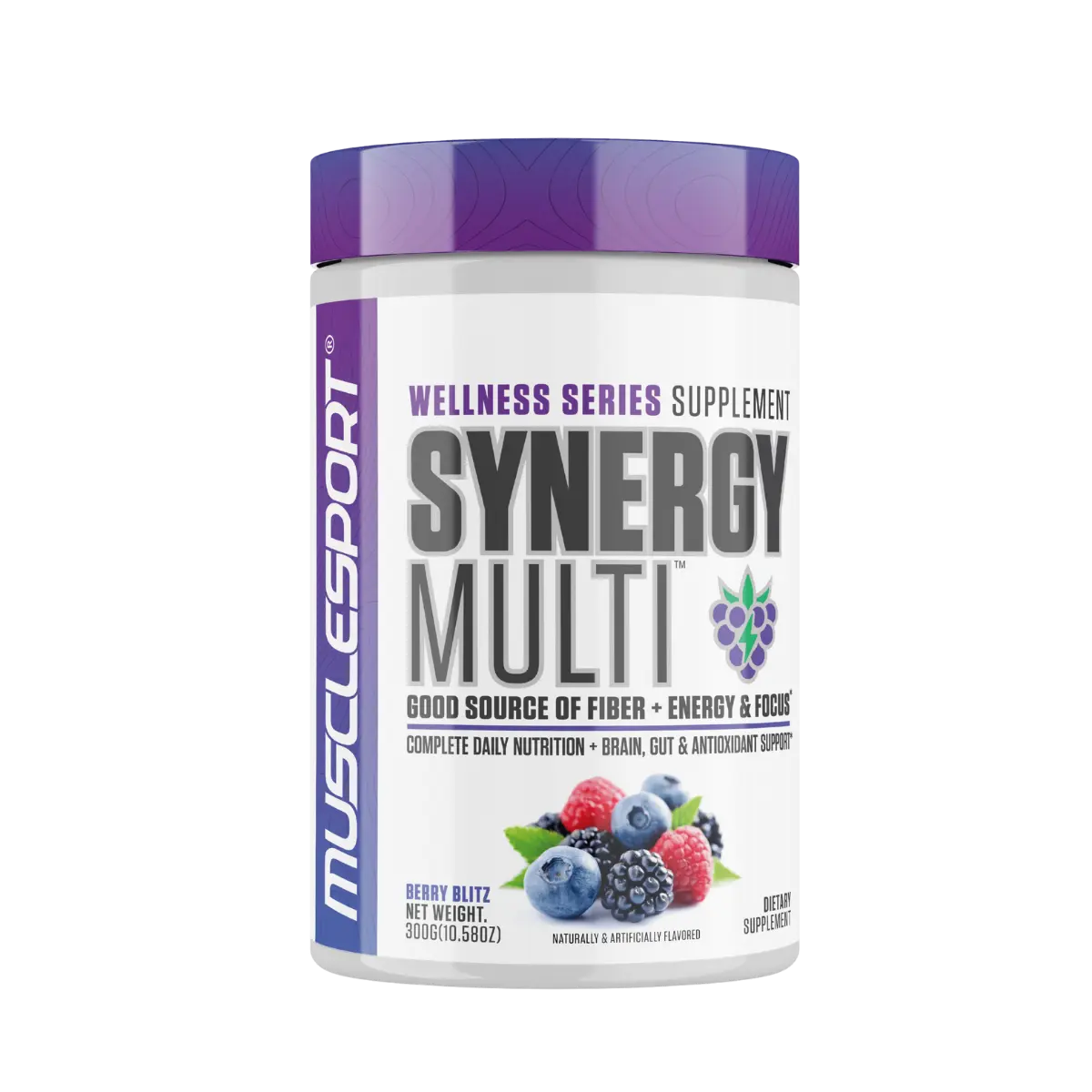 MuscleSport Synergy Multi-Vitamin with Fiber & Antioxidants (30 Servings)