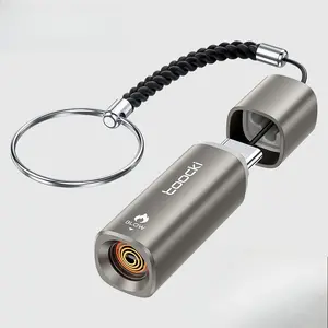 TG13/14 Type-C Mini Plug-and-Play Blow-Activated Flameless Windproof Fast Ignition Adapter for Mobile Device Power Access