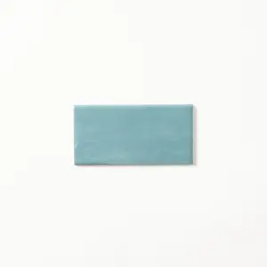 San Fran Volga Blue 3x6 Bullnose Ceramic Tile Glossy