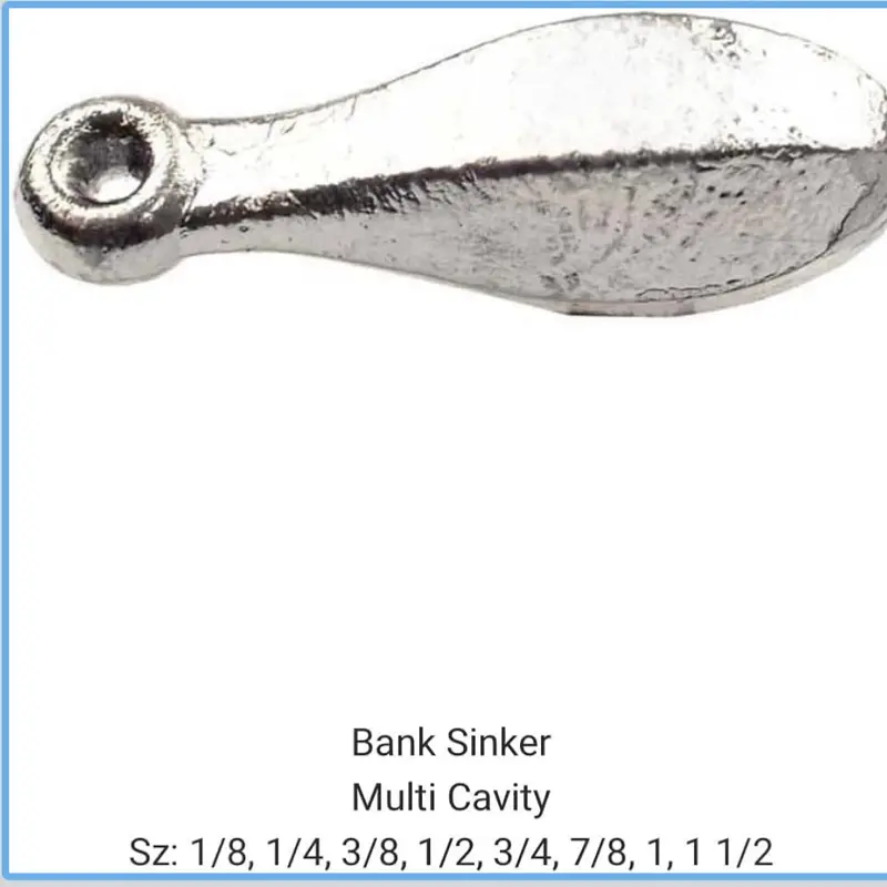 Bank Sinkers, 12-Pack, 3/8oz Fishing Weights for Freshwater & Saltwater Fishing