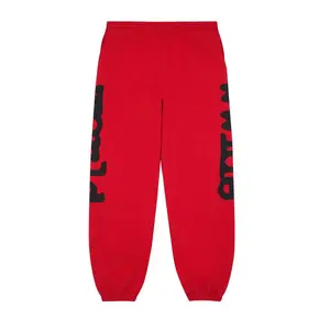 Sppyder Beluga Red Sweatpants Hip Hop American Streetwear Unisex Design Long Pants Casual Menswear, Gift for Him