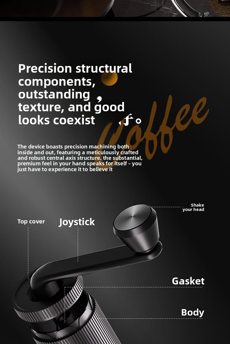 Mini Manual Coffee Grinder with Multiple Adjustable Settings, Portable Hand Coffee Bean Mill with 30g Capacity, Conical Burr Coffee Grinder with Crank for Travel, Camping, Office, Espresso, Pour Over Tea