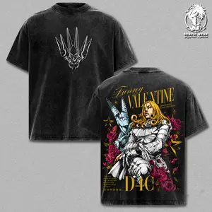 Funny Valentine - JoJo's Bizarre Adventure Graphic Tee Vintage Washed Shirt Unisex Streetwear Anime Merch D4C Funny Valentine Tee Anime T-Shirt Gift for Anime Lovers JJBA Fans