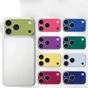 2PCS Full Cover Lens Protector Anti Scratch Matte Frosted Camera Lens Cover Lens Color Skin Sticker for iPhone 17 Series