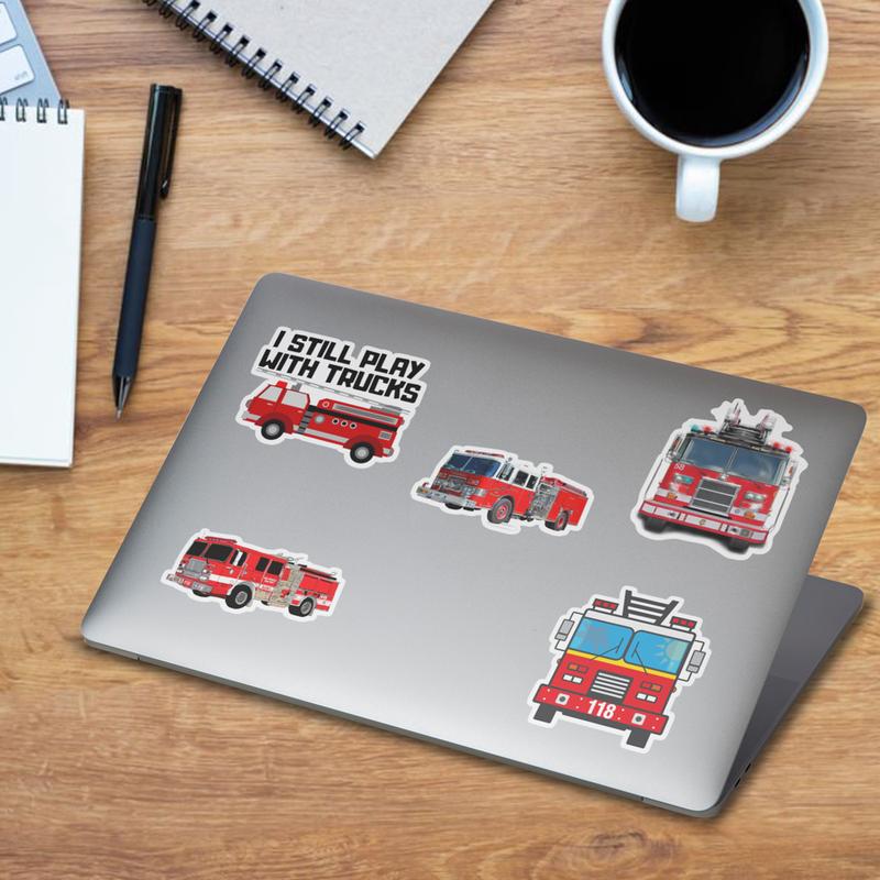 Stickers Pack 20 Pcs Fire Luggage Truck Bumper Aesthetic Car Vinyl Bottle Colorful Waterproof Water Skateboard Guitar Laptop Bike