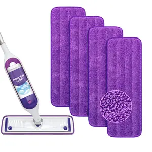 4 Pack Reusable Power Mop Pads – Compatible with PowerMop, Microfiber Refills for 13”-15” Spray Mop, Washable & Multi-Surface Floor Cleaning – Save Money, Reduce Waste tiktokshopspringglowup