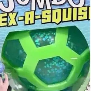 Crazy fun jumbo hex a squish stress relief toy colors vary