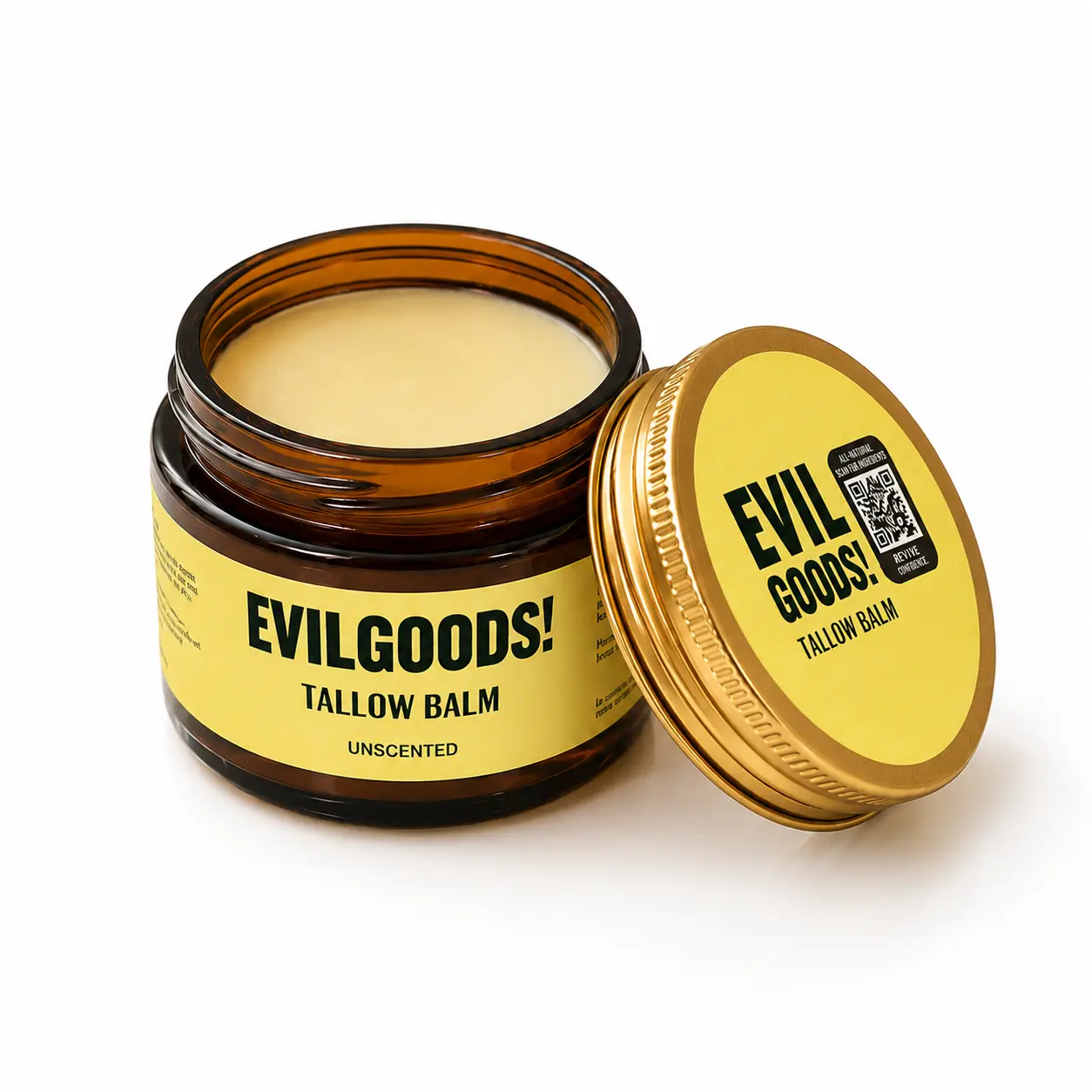 EVIL GOODS! Tallow Honey Balm 2oz – Glow & Hydration Balm EVIL GOODS! Tallow Honey Balm 2oz – Glow & Hydration Balm