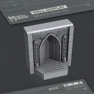 Viral Display wall by Metal Merak for miniatures