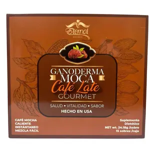 Eternal Mocha Latte Reishi Ganoderma Coffee - Organic Low Sugar Low Calorie Beverage Flavor