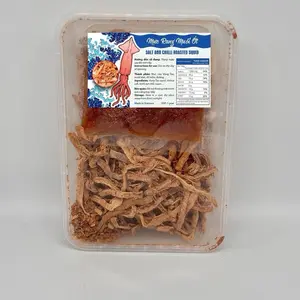 Dried Squid with Chili Salt 5.9oz - Khô Mực Rang Muối Ớt Siêu Cay 170g