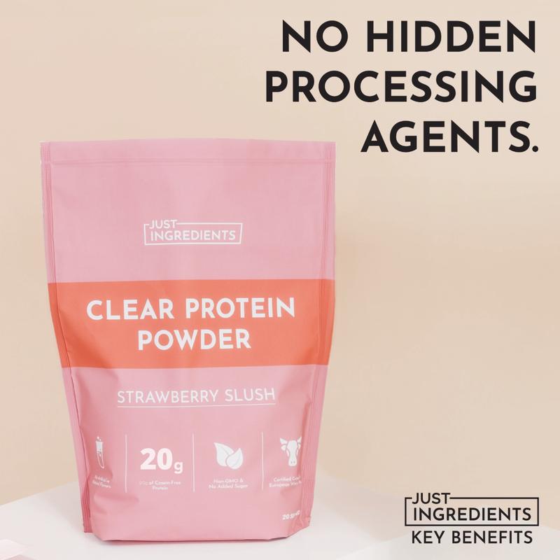 Just Ingredients Strawberry Slush Clear Protein Powder