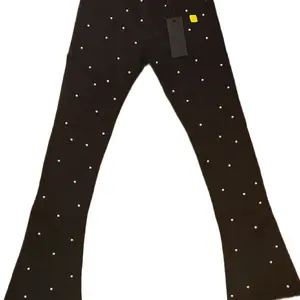 Supply Stacked Jeans w/ Pearls Denim