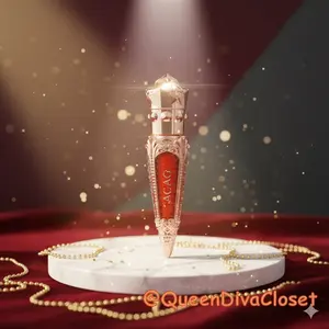 Queen's Scepter Red Vile Pendent Matte Velvet Liquid Lipstick Carrot 01 Burgundy 03 Golden Glossy Transfer Proof Lipgloss Makeup Cosmetic Long Lasting Transfer Proof