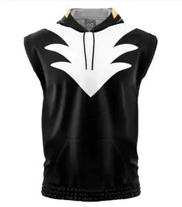 Shadow Sonic Sleeveless Hoodies, The Hedgehog Anime Graphic Sleeveless Sweatshirt Hoodies