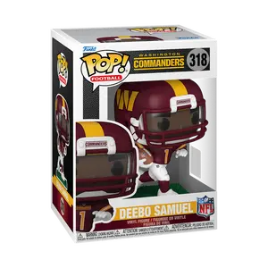 Funko Pop! Washington Commanders - Deebo Samuel (Burgundy & White Uniform) #318 Collectible Pop Vinyl Figure
