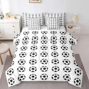 Football Comforter Bed Set,7 Pieces,Boys Football Bed Bag,American Soccer Bedding Set with Comforterssheets,Pillowcases  Rugby Sports Bedroom Decor Bed Set