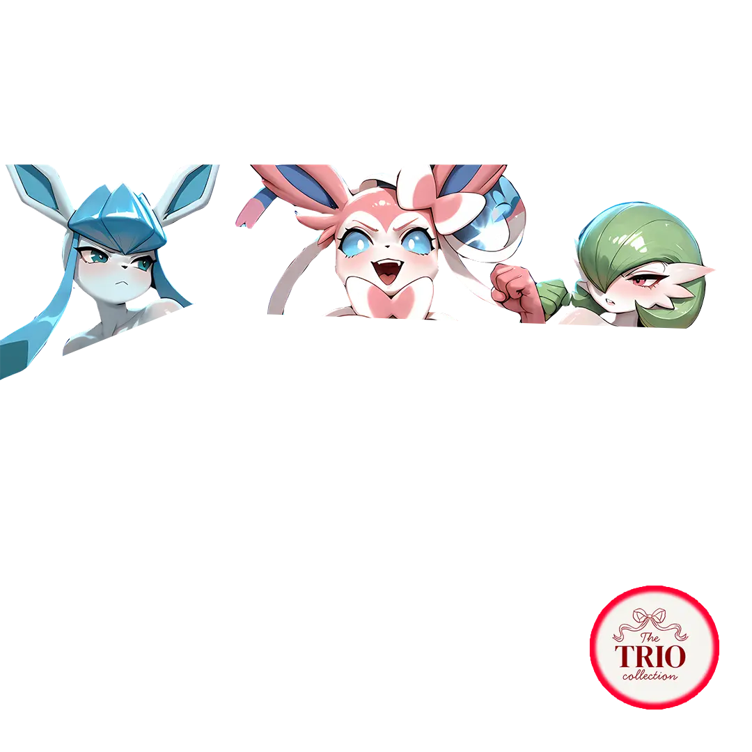 Frozen Fairy Trio Anime Vinyl Sticker Waterproof Decal Ice Psychic Creature Group Laptop Water Bottle Journal Gift