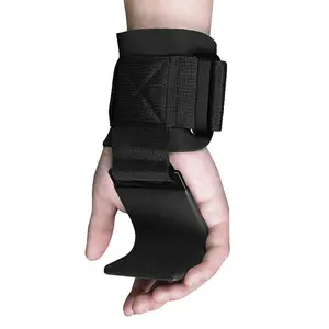 PowerHook Pro – Weight Lifting Hook Grips with Wrist Wraps for Heavy Training