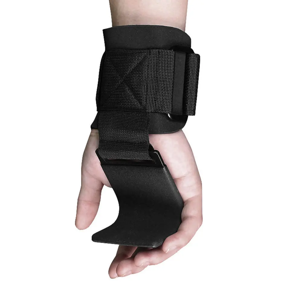 PowerHook Pro – Weight Lifting Hook Grips with Wrist Wraps for Heavy Training